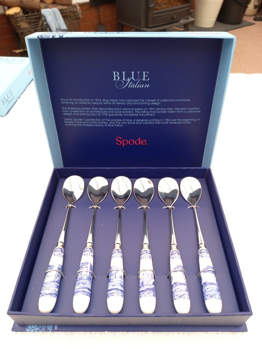 Spode Blue Italian Tea Spoons (Set of 6) UK - Main Image