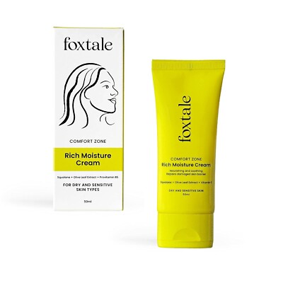 Foxtale Comfort Zone Moisturizer|With Squalene & Vitamin B5/72Hr Deep Moisturiz
