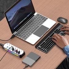 4-7 Port USB 3.0 RGB Hub Aluminum Charging Do...