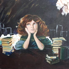 Girl portrait oil painting