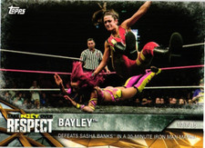 Bayley vs. Sasha Banks 2017 Topps NXT Wrestling Card
