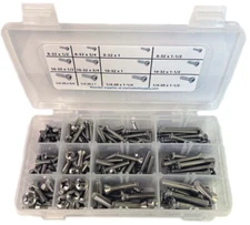 Type 316 Stainless Steel Phillips Drive Oval Head Machine Screw Assortment Kit