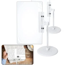 Magnifying Glass Sheet -2 Sets Full Page Magnifier for Reading with Stand 