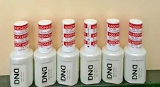 6pcs DND Soak Off Gel - Top Coat No Wipe 600 15ml 0.5oz