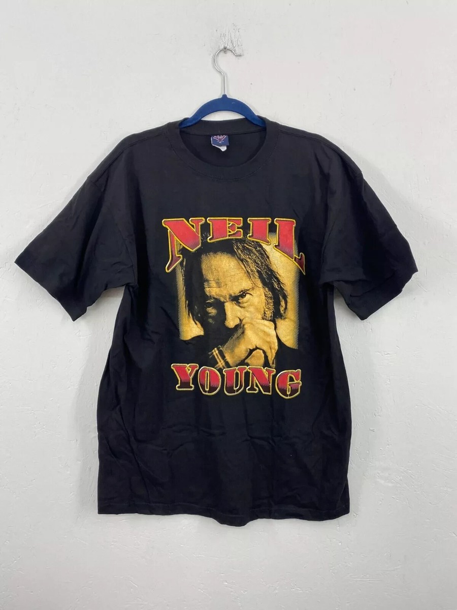 PONO MUSIC Neil Young Tシャツ Vintage Neil Young And Crazy Horse Concert Tour T-Shirt Size