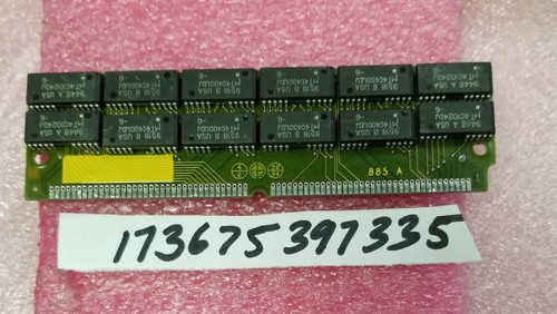 Barrette Mémoire MICRON 8 Mo SIMM 72 Broches - 60NS - Page Rapide FP - Occasion