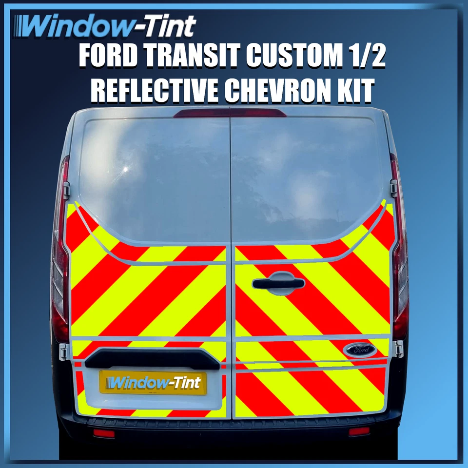 FORD TRANSIT CUSTOM 1/2 CHEVRON KIT PRISMATIC REFLECTIVE CHAPTER 8