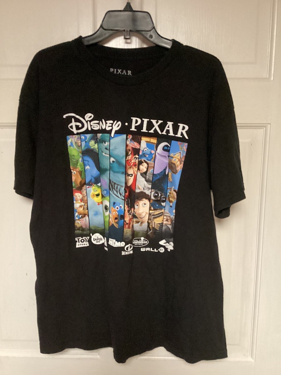 Disney Pixar movie promos T-shirt, Men L monsters inc toy