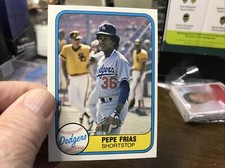 1981 FLEER BASEBALL CARD LOS ANGELES DODGERS #134 PEPE FRIAS From Vending