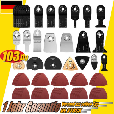 103Tlg Sägeblatt Zubehör Multifunktionswerkzeug Multimaster Multitool für Fein