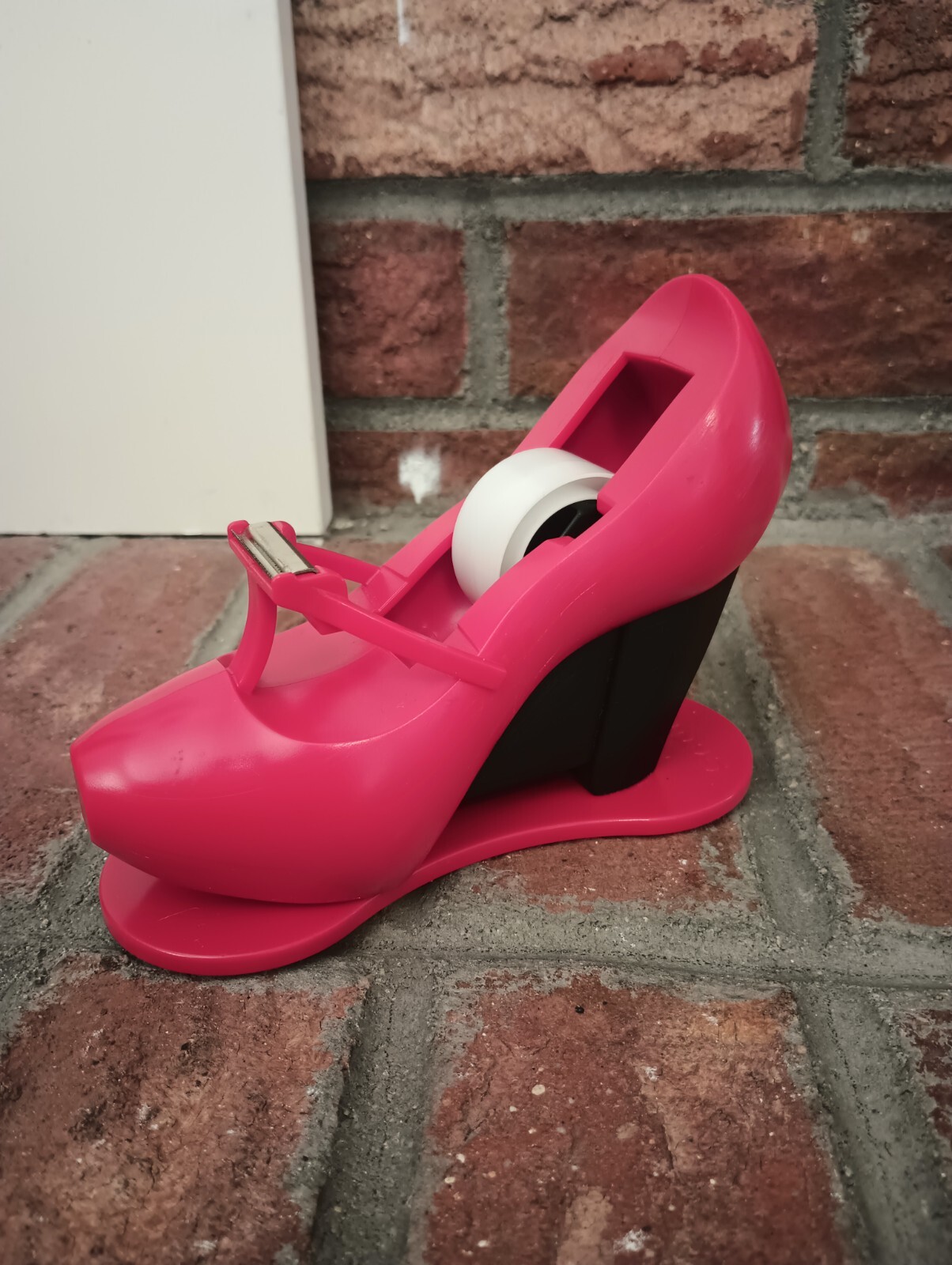 Scotch Tape Dispenser/ Stiletto High Heel Shoe Tape Dispenser Red Office Decor-image