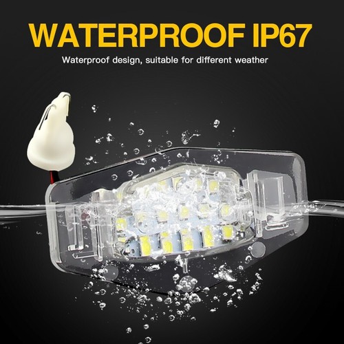 2x White 18-SMD LED License Plate Light For Honda Accord Civic Pilot MRV Legend Odyssey