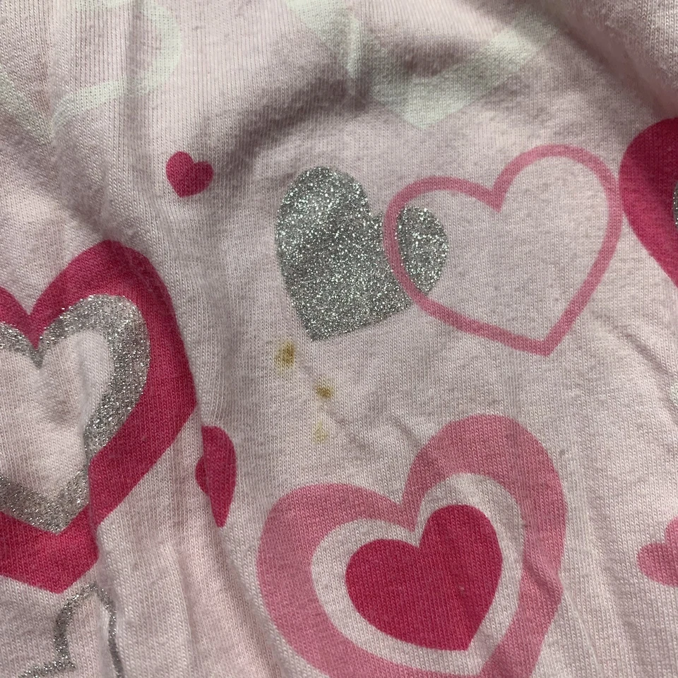 Justice Girls Grande (14) Manga Larga Con Capucha Cuello en V Rosa Corazón Suéter Pullover Foto 3 de 4