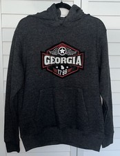 Georgia State Of Mine Hoodie Sweatshirt Unisex  Size Medium Gray Pullover
