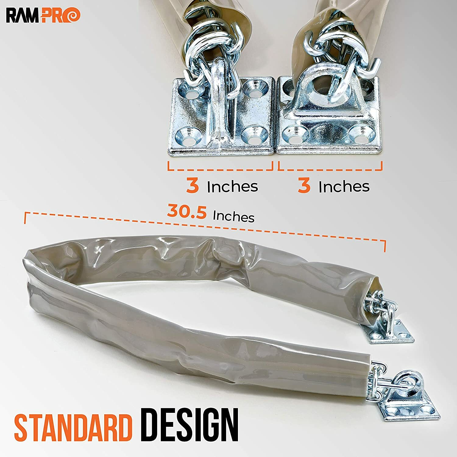 Ram Pro Door Chain Crash Heavy Duty Storm Wind Door Chain Stop Perfect