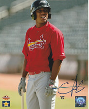 Oscar Taveras Autographed 8x10 St. Louis Cardinals G312