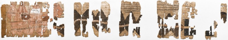 Fragments of The Goldmine Papyrus Mining Map Ancient Egypt Wall Art 17x96 Poster