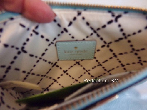 NEW Kate Spade Saffiano Leather Newbury Lane Lolly Wristlet Hydrangea Blue!!! - Picture 7 of 8