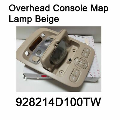 New OEM 928214D100TW Overhead Console Map Lamp Beige Kia Sedona
