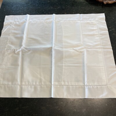 Dea Hemstitch White Standard Sham-NEW