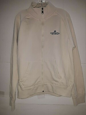 North Carolina ( UNC ) NCAA Men's Full Zip  Tan Sweatshirt, Large