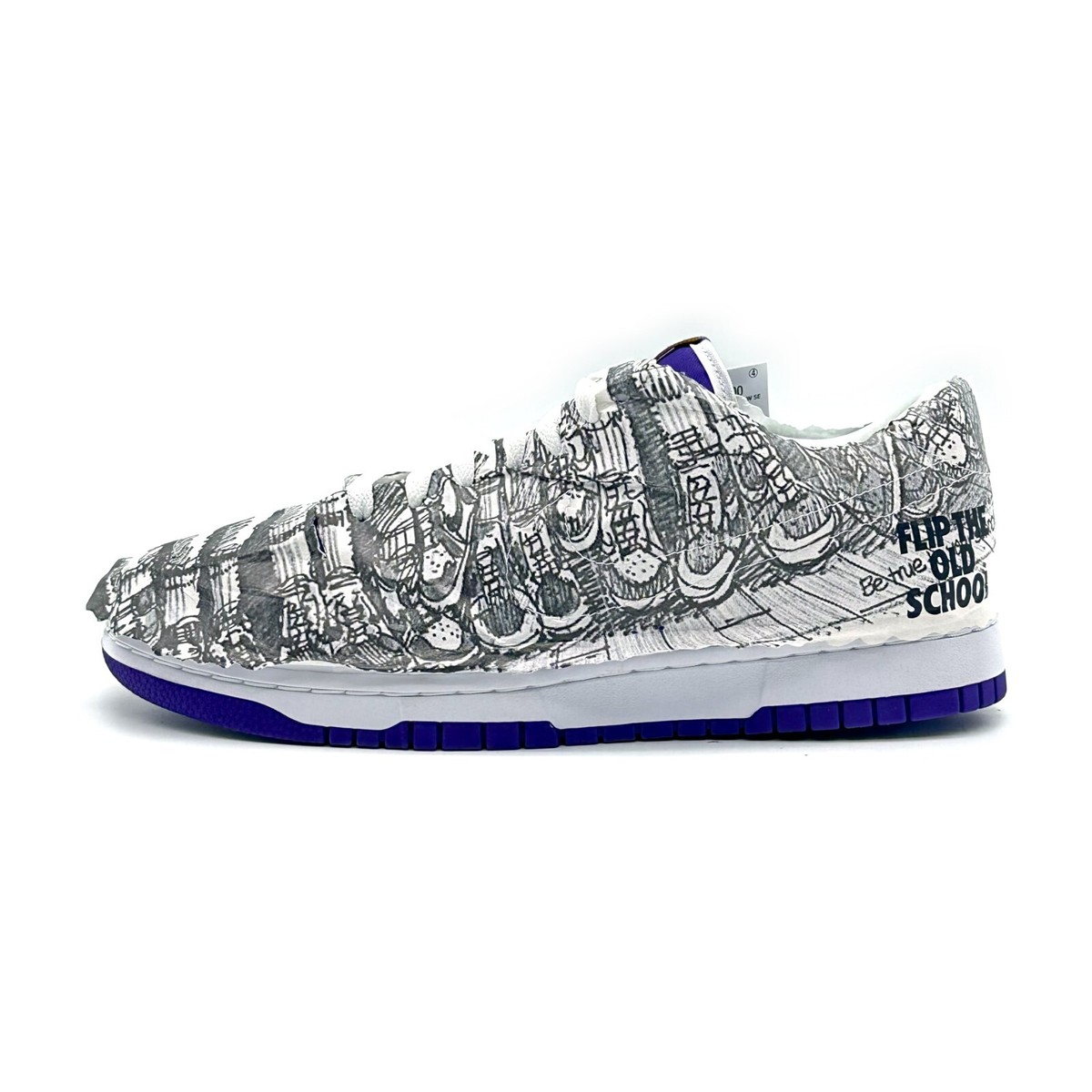 DJ4636-100 Nike Dunk Low Made You Look Flip The Old School DJ4636-100 Nike Dunk Low Made You Look Flip The Old School