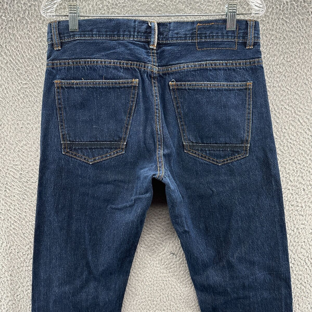 Cotton On Jeans Mens 32 Blue True Selvedge Dark Wash Style Cotton On Jeans Mens 32 Blue True Selvedge Dark Wash Style