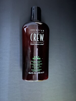 American Crew Men 3-IN-1 Tea Tree Shampoo Conditioner and Body Wash 450ml/15.2oz