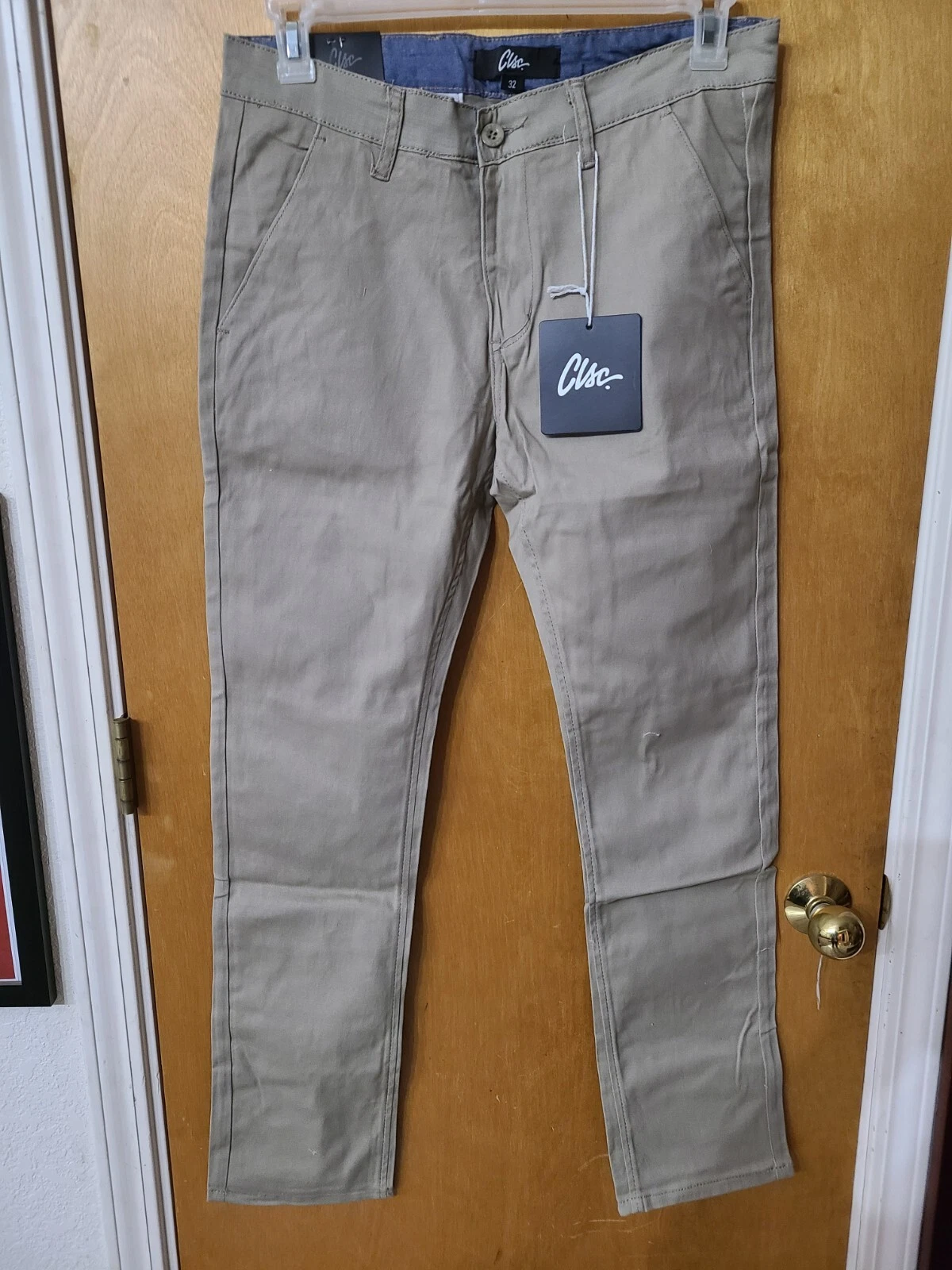Clsc Sucks To Suck Classic Brown Chinos 32x32 Style CLSF3201, Cotton/Spandex NWT