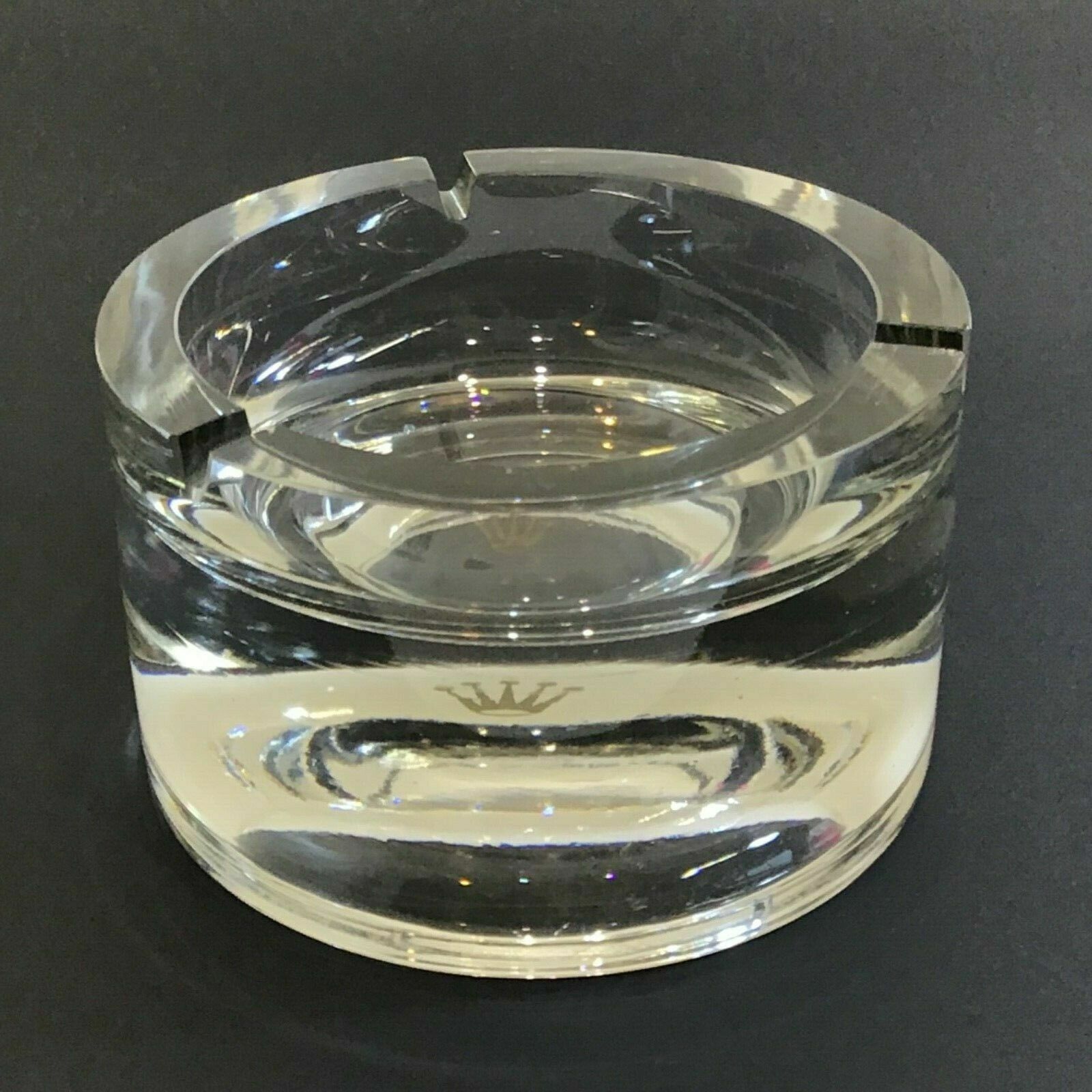 LARGE MONUMENTAL ROLEX ASHTRAY VINTAGE GRANDE POSACENERE CRISTALLO PESO