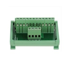 12 Position Power Distribution Fuse Module Board DIN Rail Mount Interface