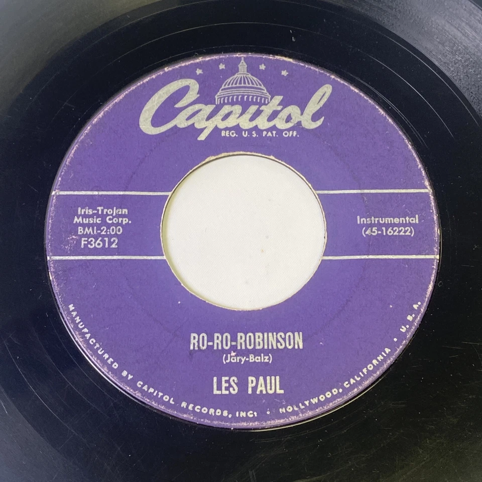 Les Paul and Mary Ford - Cinco Robles / Ro-Ro-Robinson - Capitol 7" (1957) - Image 2 of 4