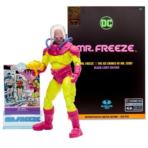 DC MULTIVERSE MR. FREEZE GOLD LABEL BLACK LIGHT 7