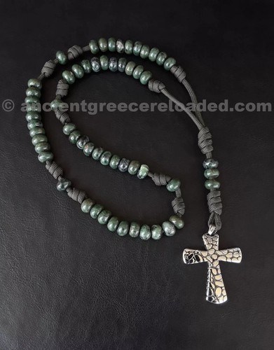 Corpo dei Marines Cattolico Militare 550 Paracord 5 Decenni Rosario - Collana Rosario V2 - Foto 2 di 5