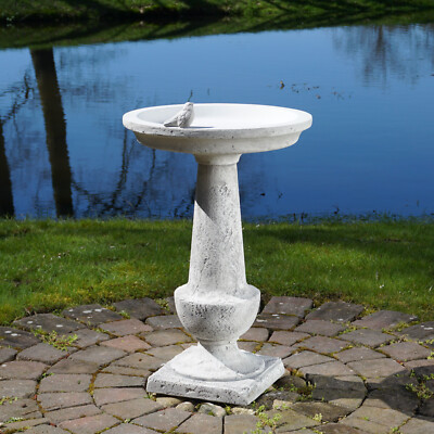 KHayRovies Bain D'oiseaux Abreuvoir Exterieur, Mangeoire Oiseaux Décoration Pour Jardin, Bains Pour Oiseaux Sauvages, Hauteur 92CM, Métallique En Fonte (Cuivre Vintage