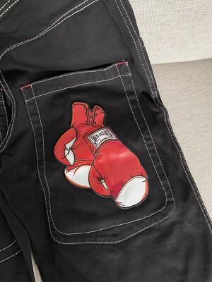 Deadstock Jnco Boxing Glove Jeans Vintage 90s Y2K Black No Flaw