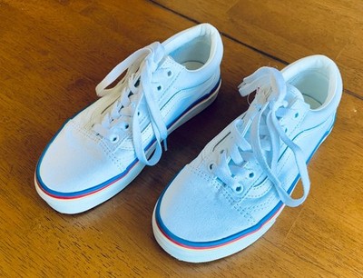 Vans Off The Wall Unisex Casual Shoes White Women's Size 6, Men's Size 4.5