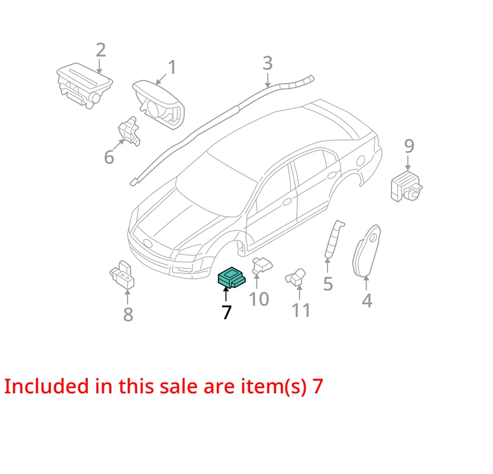 Módulo de controle de airbag 2011 2012 Lincoln MKZ unidade fabricante de equipamento original - Imagem 4 de 4