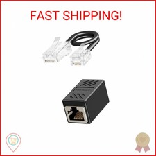 Uvital RJ11 to RJ45 Adapter, 1 Pack RJ45 Female to RJ11 Male for Landline Teleph