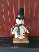 Primitive Christmas  Standup snowman doll, Christmas doll, Christmas snowman