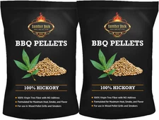Lumber Jack100 Percent Hickory BBQ Grilling Pellets 40 LB Bag