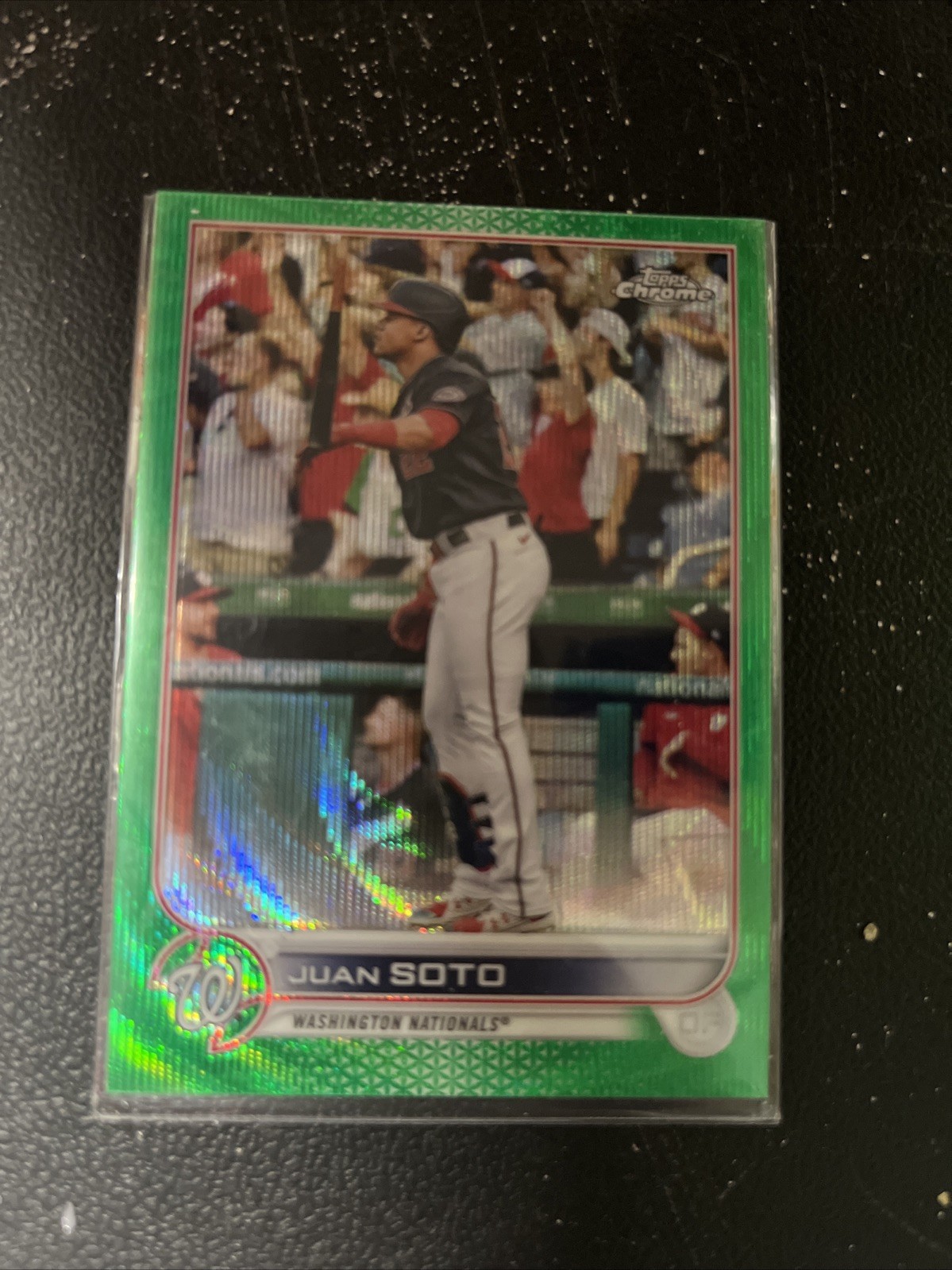 2022 Topps Chrome - Juan Soto #129 Green Wave Refractor /99
