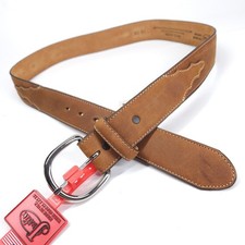 Justin Classic Western Belt 36 Top Grain Cowhide Leather Brown USA Made 53709