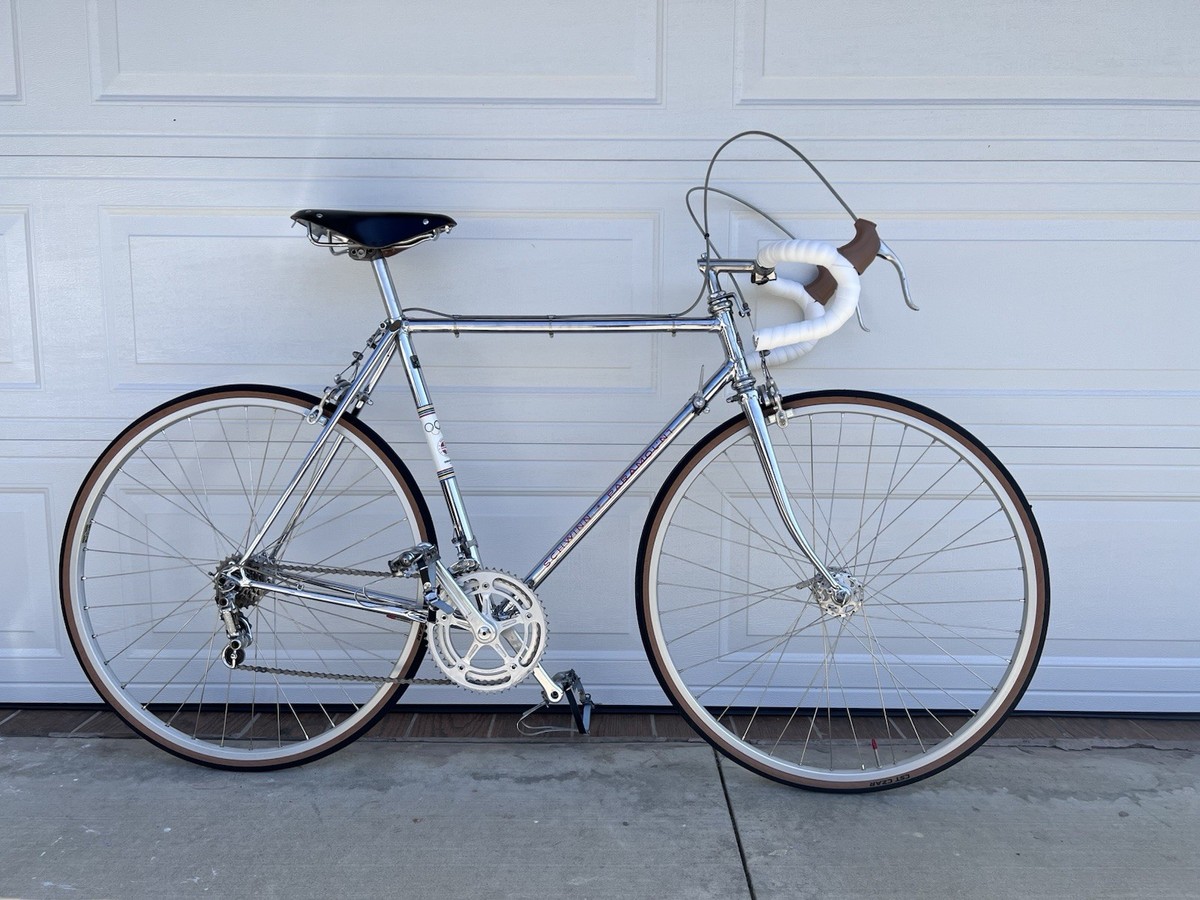 VINTAGE Schwinn フレーム ステム ハンドル パッド 3点セット 68 VINTAGE SCHWINN PARAMOUNT ROAD BIKE ALL CHROME CAMPAGNOLO