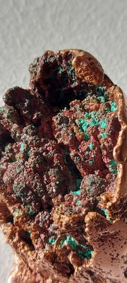 Kupfer Meteoriten Form - Kupfer Skulptur 452g - natürliche Patina - Unikat Sammlerstück