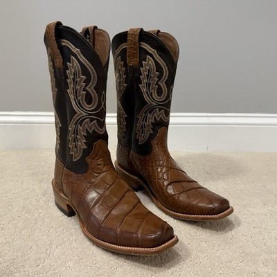 Ariat Men's Futurity Cashout Alligator Western Boots Square Toe US 10.5D
