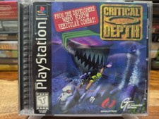 Thumbnail of ebay&reg; auction 127995480415 | Critical Depth PS1 (Sony PlayStation 1, 1997) CIB Complete Black Label Reg Card
