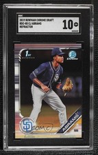 2019 Bowman Draft Chrome Refractor CJ Abrams (Fielding) #BDC-85 SGC 10 GEM 0m4x