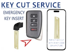set of 2 Emergency Key Blank for LEXUS 2013 - 2016 HYQ14FBA 69515-30380