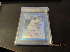 corey ray rookie auto metal draft 2016 blue numbered/25 graded card 9.5 auto 10